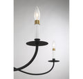 MERIDIAN, SCANDINAVIAN MATTE BLACK CHANDELIER, CHANDELIER LIGHT