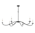 MERIDIAN, SCANDINAVIAN MATTE BLACK CHANDELIER, CHANDELIER LIGHT