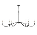 MERIDIAN, SCANDINAVIAN MATTE BLACK CHANDELIER, CHANDELIER LIGHT
