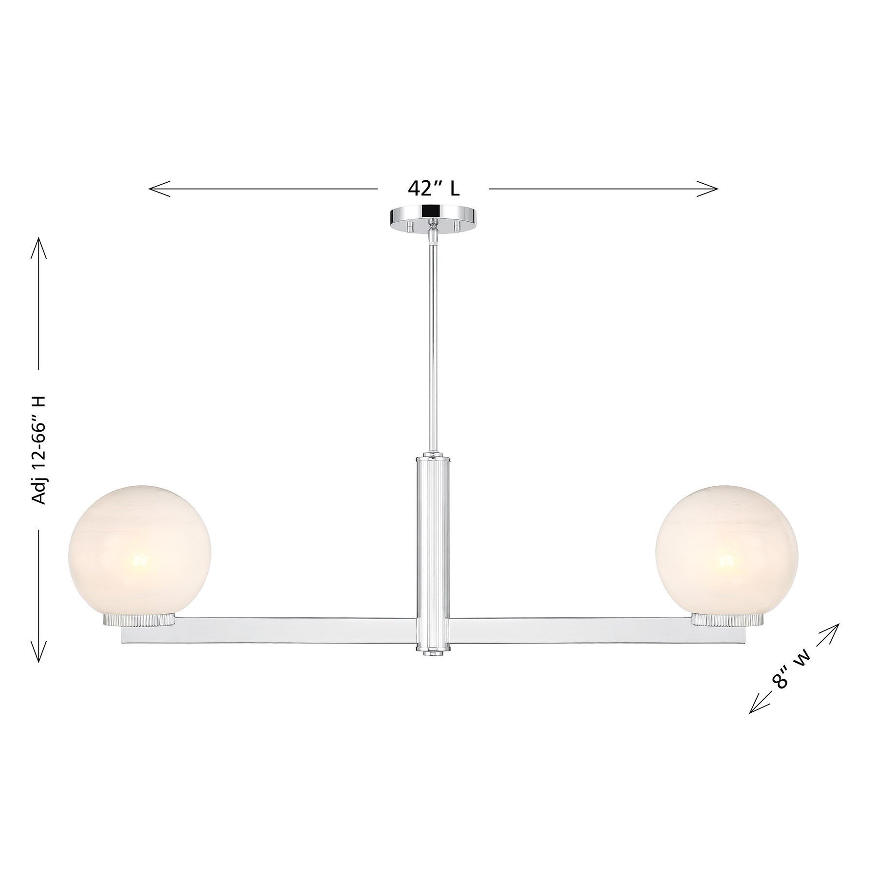 MERIDIAN, MODERN LINEAR CHANDELIER, LINEAR LIGHT