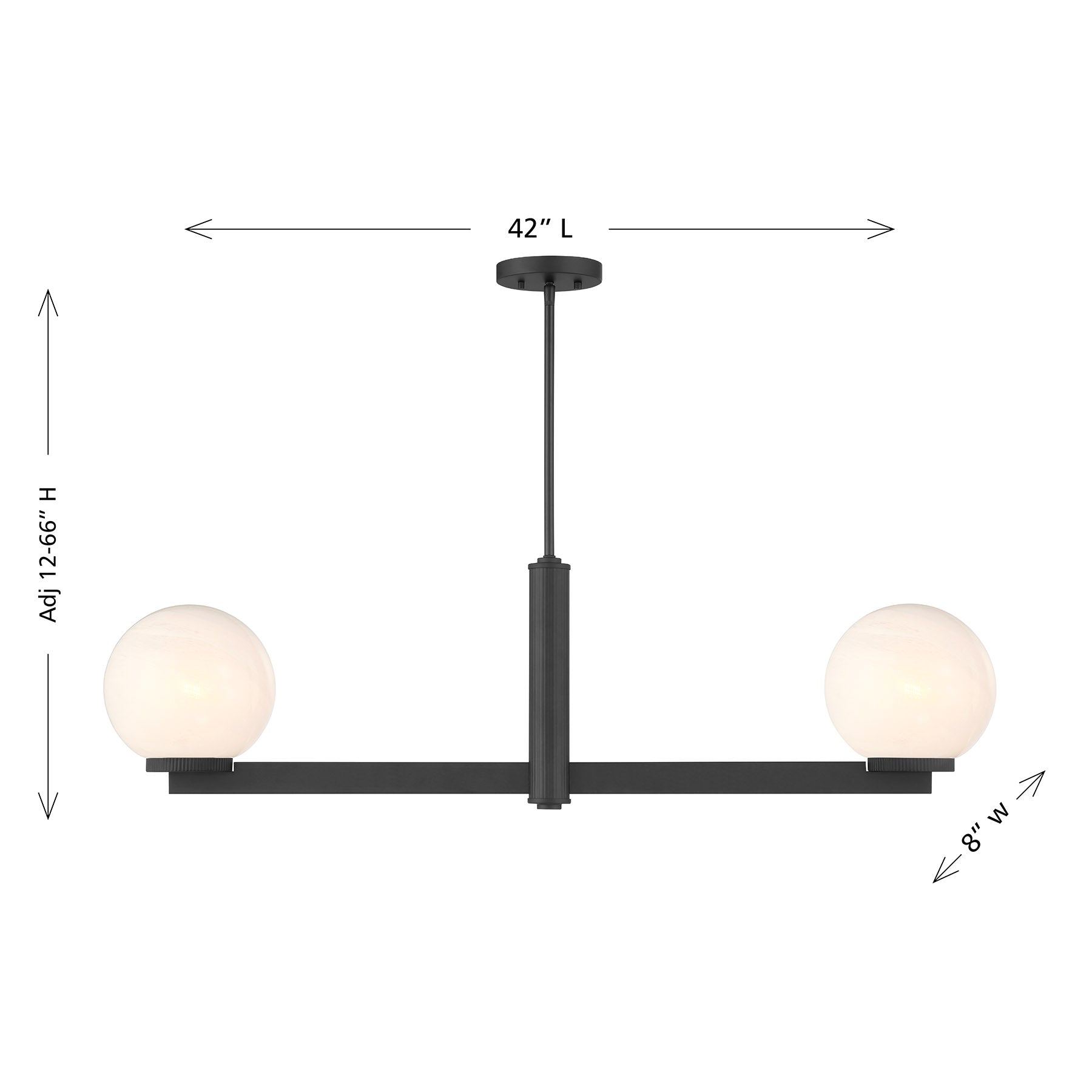 MERIDIAN, MODERN LINEAR CHANDELIER, LINEAR LIGHT