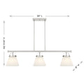 MERIDIAN, SCANDINAVIAN LINEAR CHANDELIER, LINEAR LIGHT