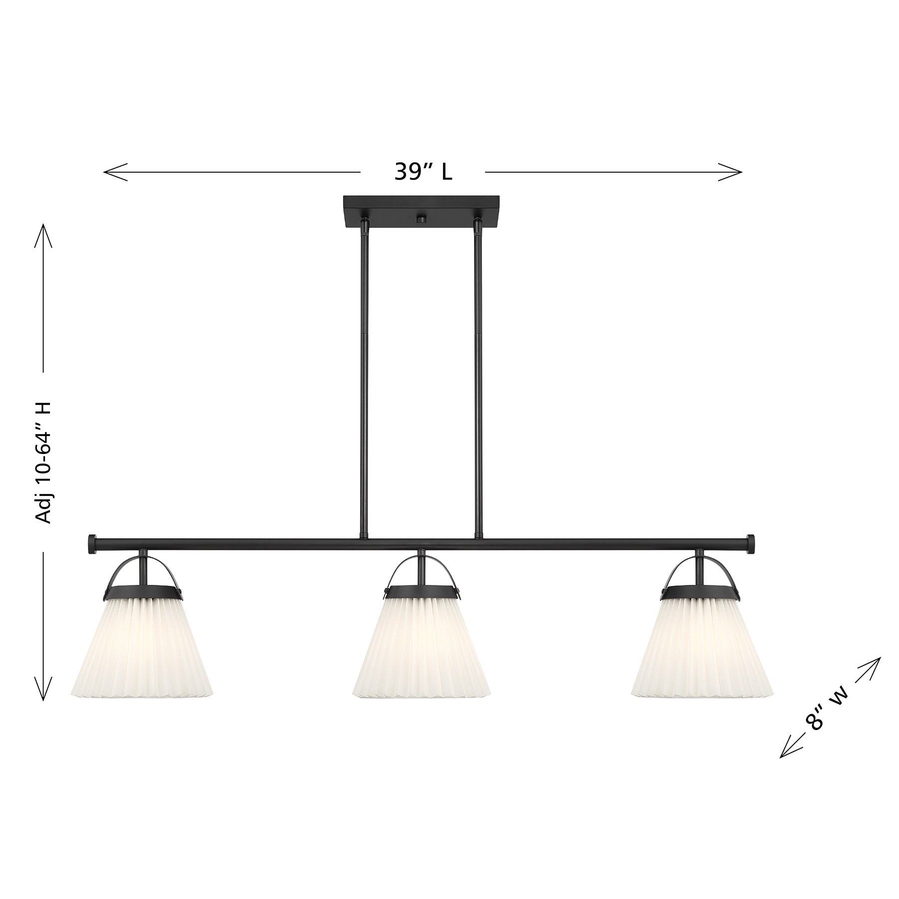 MERIDIAN, SCANDINAVIAN LINEAR CHANDELIER, LINEAR LIGHT