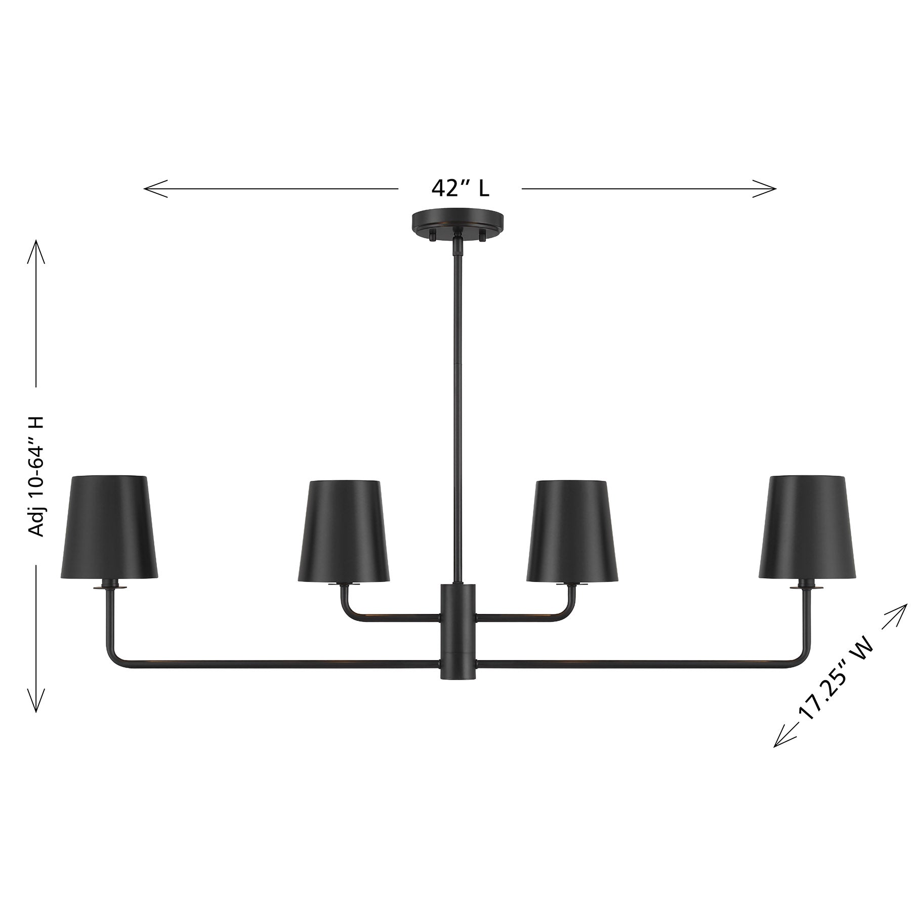 MERIDIAN, CONTEMPORARY LINEAR CHANDELIER, LINEAR LIGHT