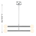 MERIDIAN, CONTEMPORARY CHANDELIER 3, CHANDELIER LIGHT