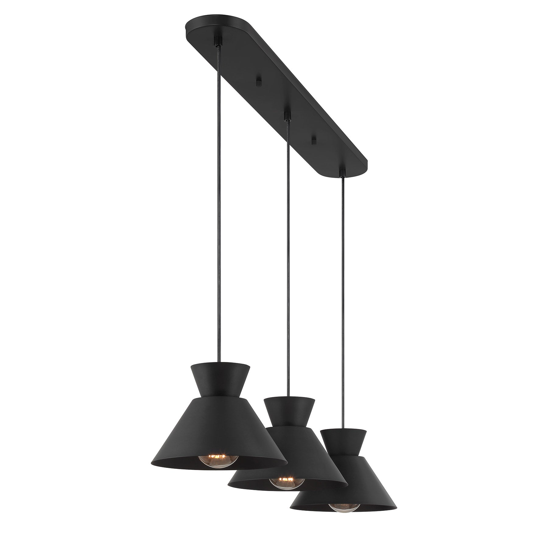 MERIDIAN, MID-CENTURY MODERN LINEAR CHANDELIER, LINEAR LIGHT