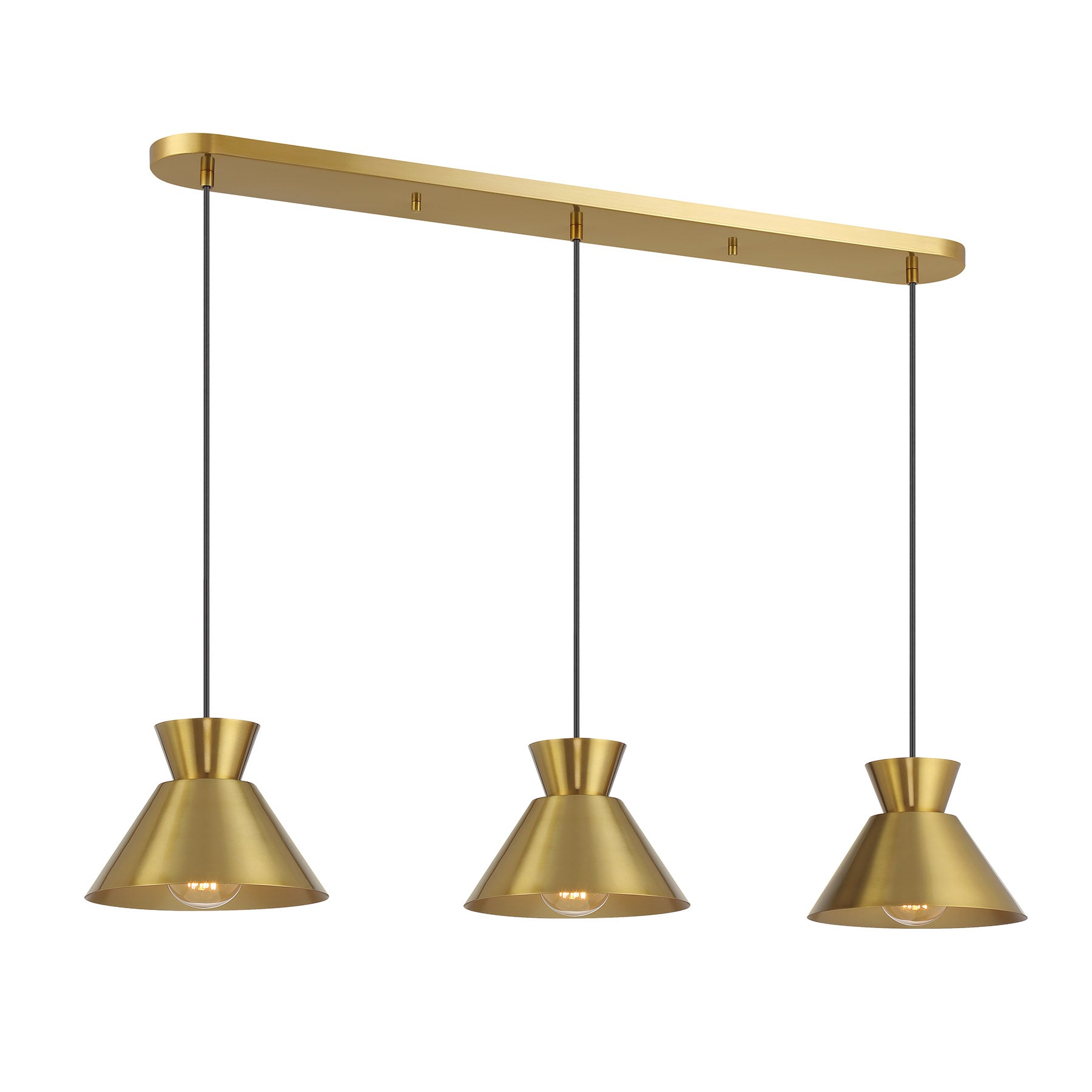 MERIDIAN, MID-CENTURY MODERN LINEAR CHANDELIER, LINEAR LIGHT
