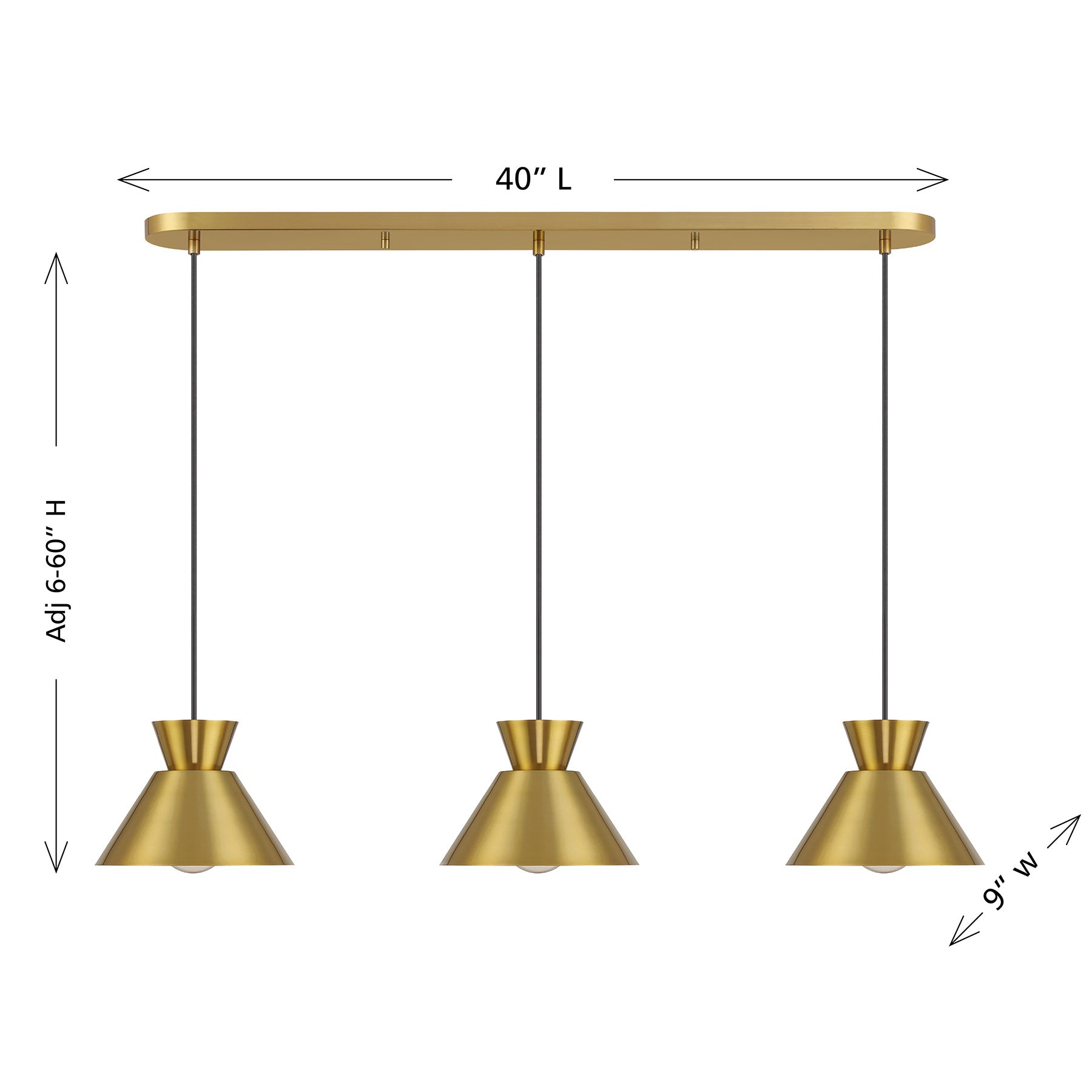 MERIDIAN, MID-CENTURY MODERN LINEAR CHANDELIER, LINEAR LIGHT