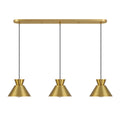 MERIDIAN, MID-CENTURY MODERN LINEAR CHANDELIER, LINEAR LIGHT
