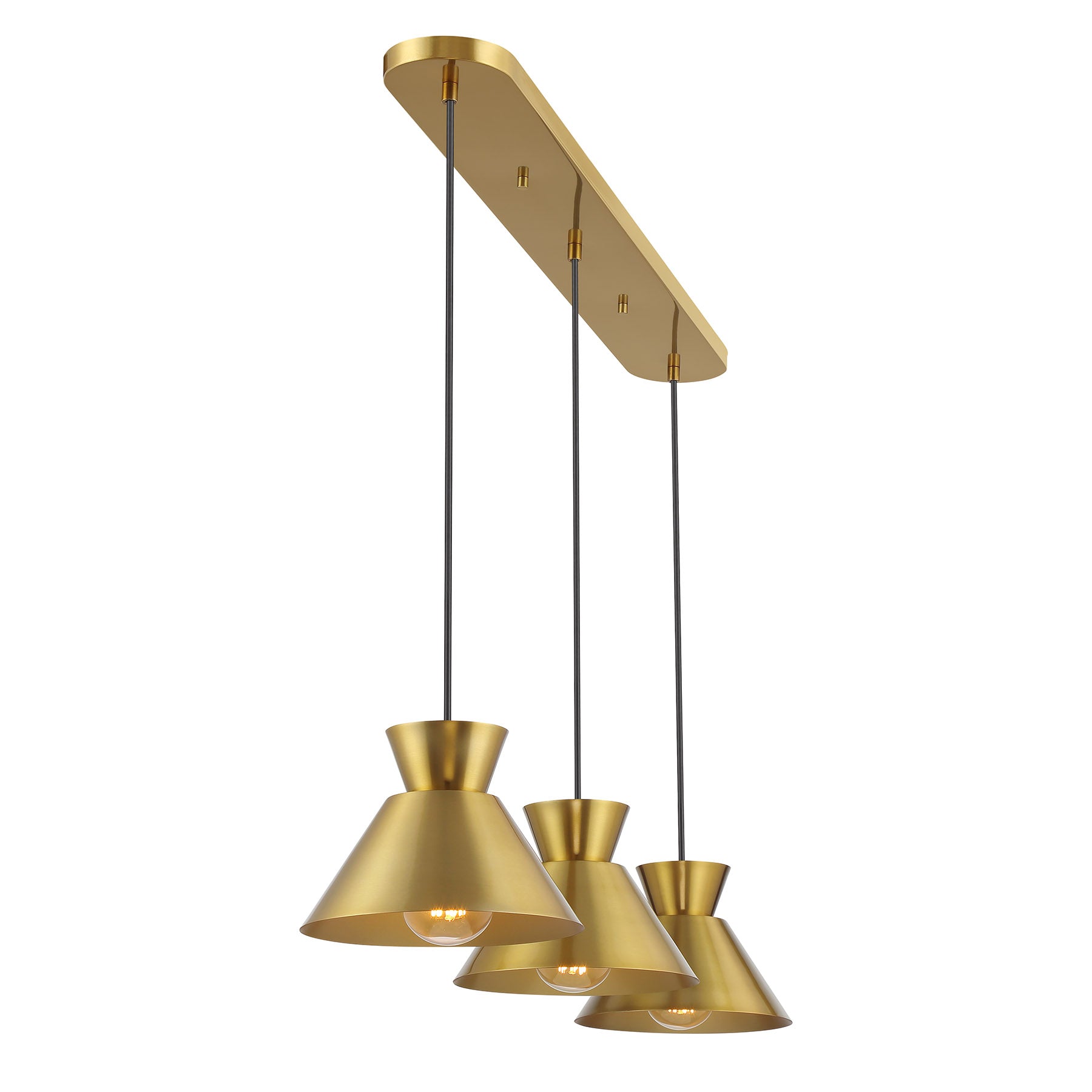 MERIDIAN, MID-CENTURY MODERN LINEAR CHANDELIER, LINEAR LIGHT