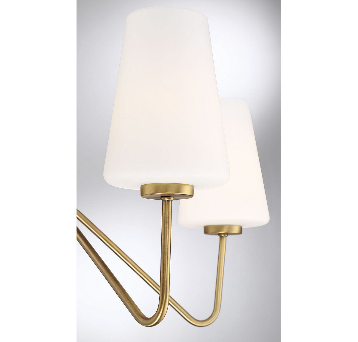 MERIDIAN, MID-CENTURY NATURAL BRASS CHANDELIER, CHANDELIER LIGHT
