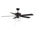 MERIDIAN, FARMHOUSE INDUSTRIAL CEILING FAN, INDOOR CEILING FANS