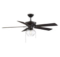 MERIDIAN, FARMHOUSE INDUSTRIAL CEILING FAN, INDOOR CEILING FANS