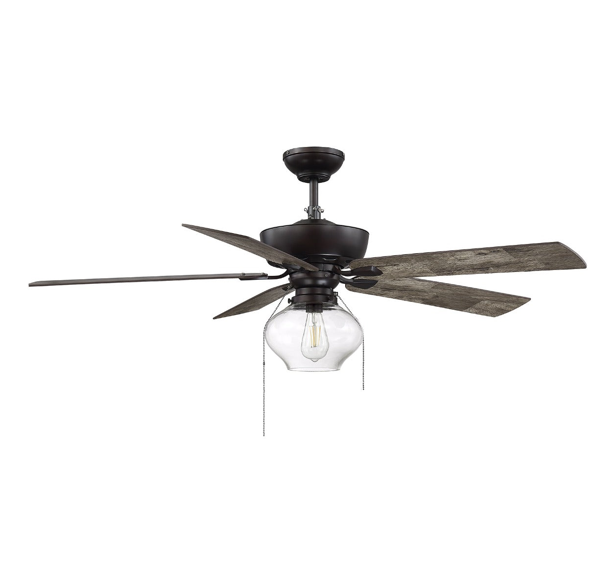 MERIDIAN, FARMHOUSE INDUSTRIAL CEILING FAN, INDOOR CEILING FANS