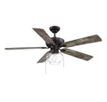 MERIDIAN, FARMHOUSE INDUSTRIAL CEILING FAN, INDOOR CEILING FANS