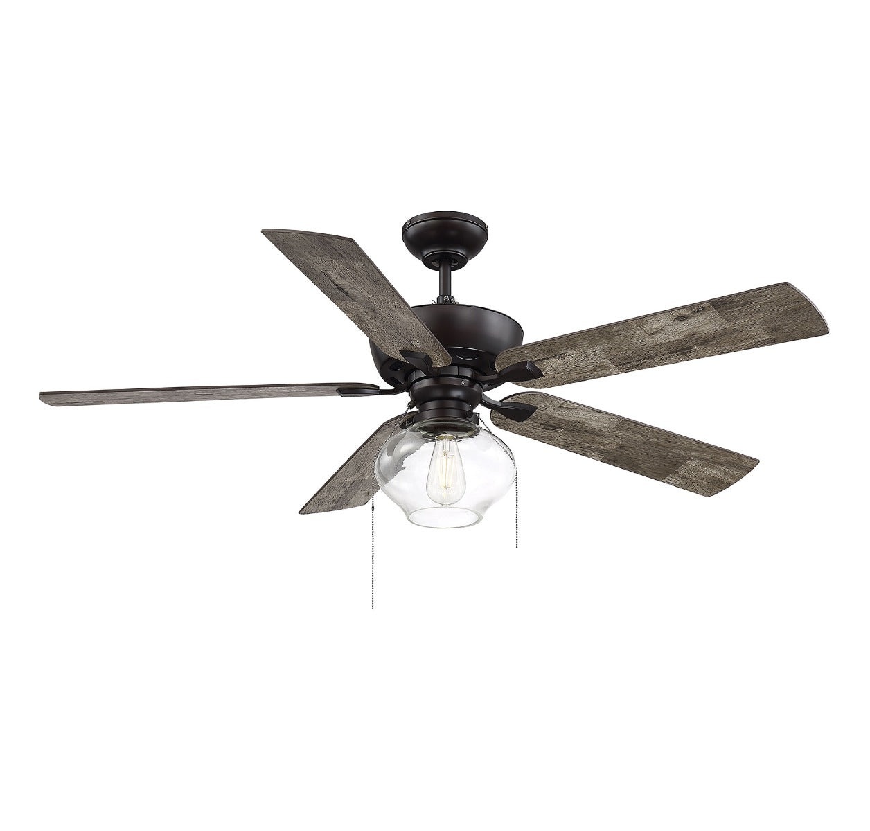 MERIDIAN, FARMHOUSE INDUSTRIAL CEILING FAN, INDOOR CEILING FANS