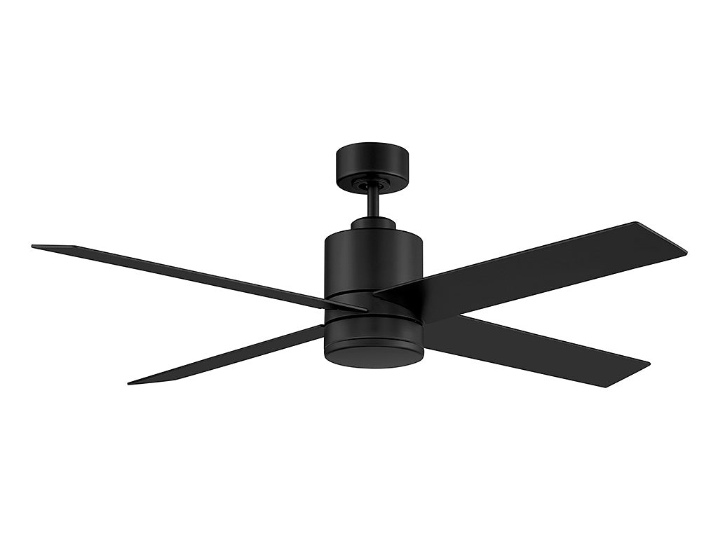 MERIDIAN, MODERN MATTE BLACK CEILING FAN, INDOOR CEILING FANS