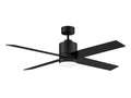 MERIDIAN, MODERN MATTE BLACK CEILING FAN, INDOOR CEILING FANS