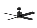 MERIDIAN, MODERN MATTE BLACK CEILING FAN, INDOOR CEILING FANS