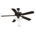 MERIDIAN MODERN OIL RUBBED BRONZE CEILING FAN - Indoor