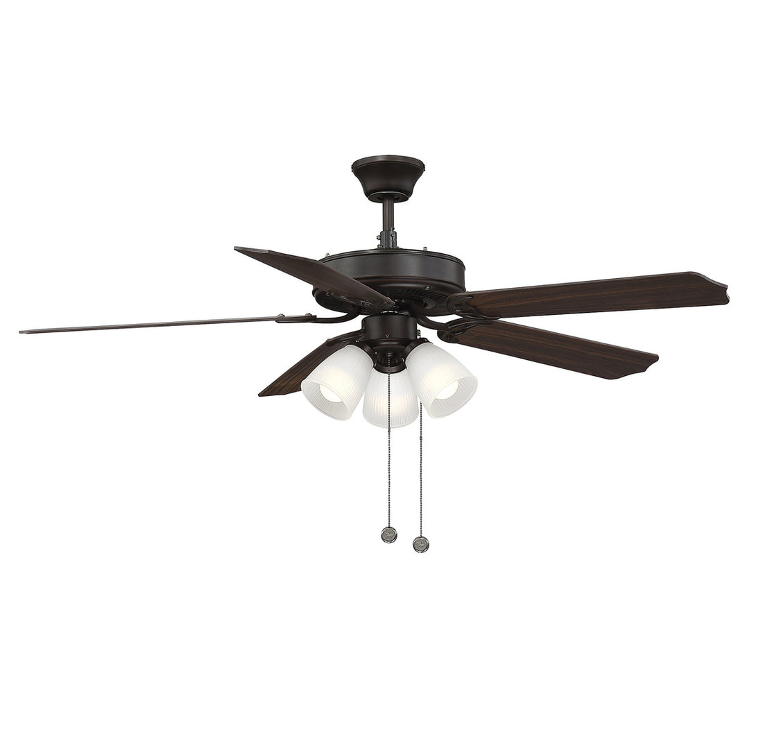 MERIDIAN MODERN OIL RUBBED BRONZE CEILING FAN - Indoor