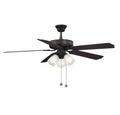 MERIDIAN MODERN OIL RUBBED BRONZE CEILING FAN - Indoor