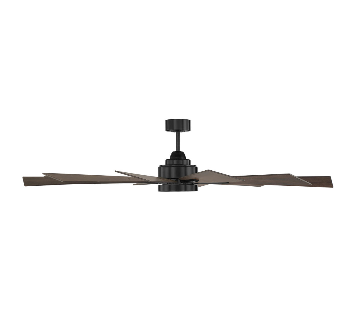 MERIDIAN, MODERN MATTE BLACK CEILING FAN, INDOOR CEILING FANS