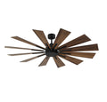 MERIDIAN, MODERN MATTE BLACK CEILING FAN, INDOOR CEILING FANS