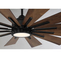 MERIDIAN, MODERN MATTE BLACK CEILING FAN, INDOOR CEILING FANS