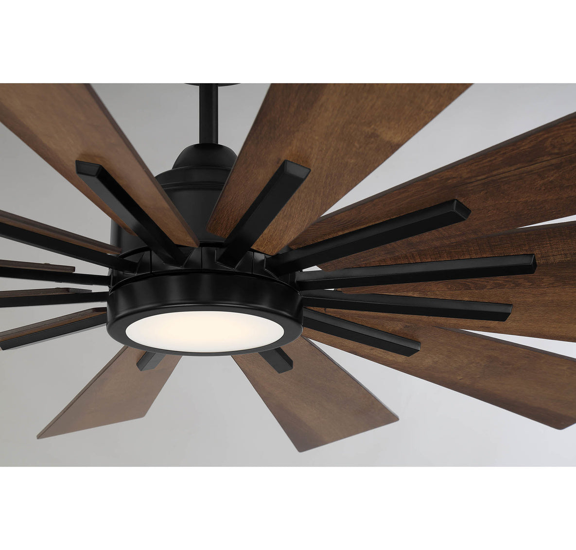 MERIDIAN, MODERN MATTE BLACK CEILING FAN, INDOOR CEILING FANS