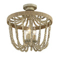 MERIDIAN, BOHEMIAN FARMHOUSE SEMI-FLUSH, SEMI FLUSH MOUNT LIGHT