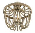 MERIDIAN, BOHEMIAN FARMHOUSE SEMI-FLUSH, SEMI FLUSH MOUNT LIGHT