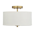 MERIDIAN, MODERN SEMI-FLUSH 2, SEMI FLUSH MOUNT LIGHT
