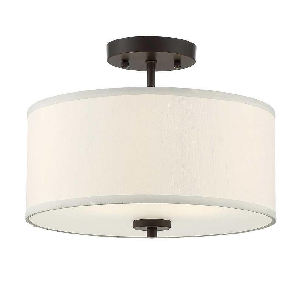 MERIDIAN, MODERN SEMI-FLUSH 2, SEMI FLUSH MOUNT LIGHT