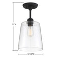 MERIDIAN, INDUSTRIAL SEMI-FLUSH, SEMI FLUSH MOUNT LIGHT