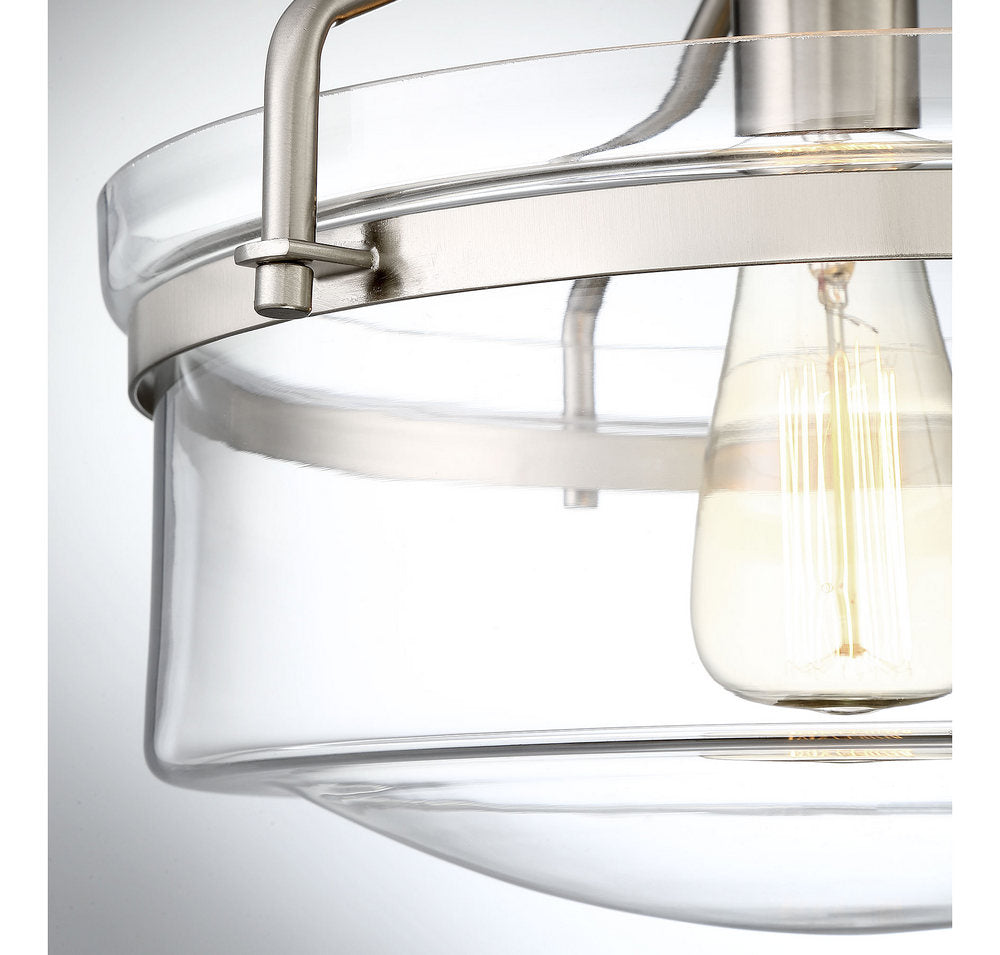 MERIDIAN, MODERN SEMI-FLUSH 3, SEMI FLUSH MOUNT LIGHT