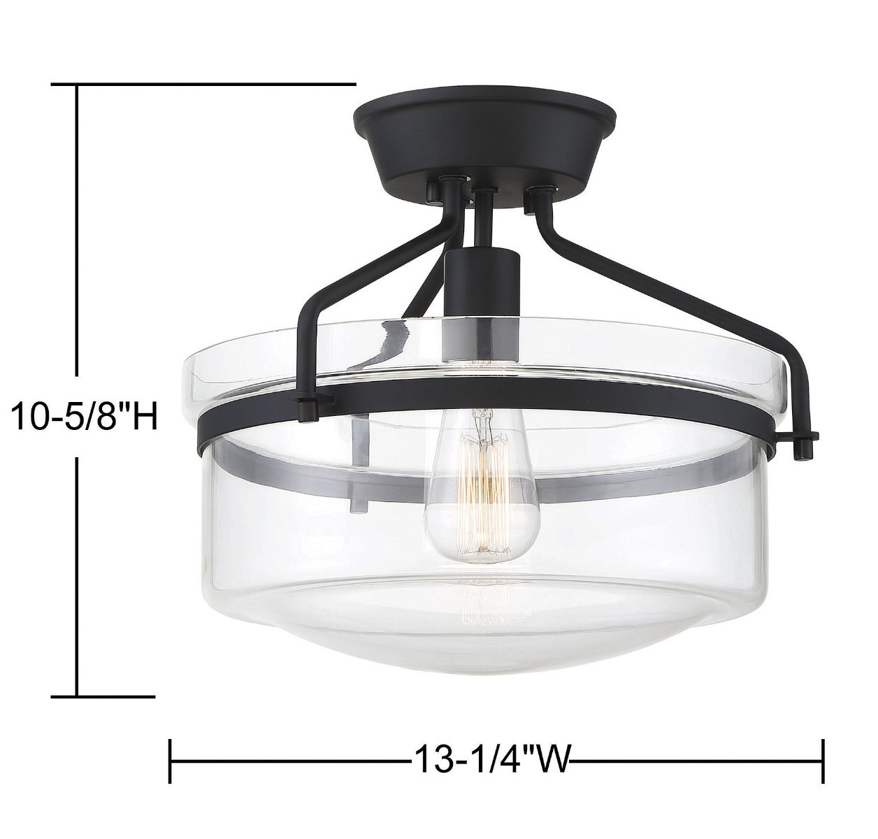 MERIDIAN, INDUSTRIAL SEMI-FLUSH, SEMI FLUSH MOUNT LIGHT