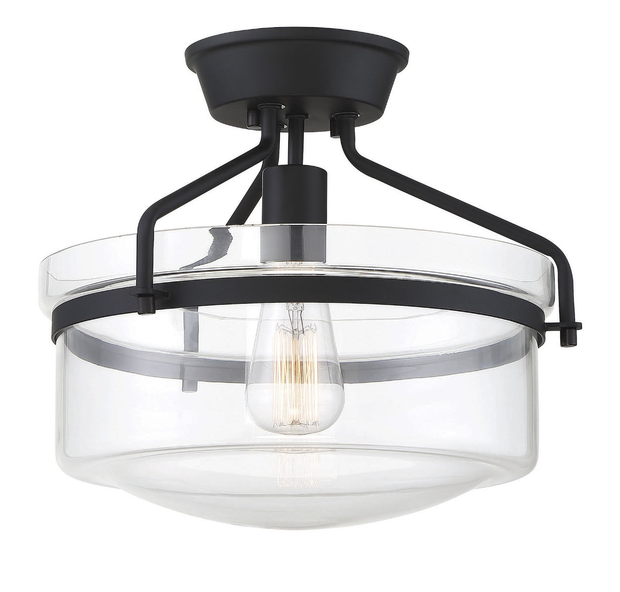 MERIDIAN, INDUSTRIAL SEMI-FLUSH, SEMI FLUSH MOUNT LIGHT
