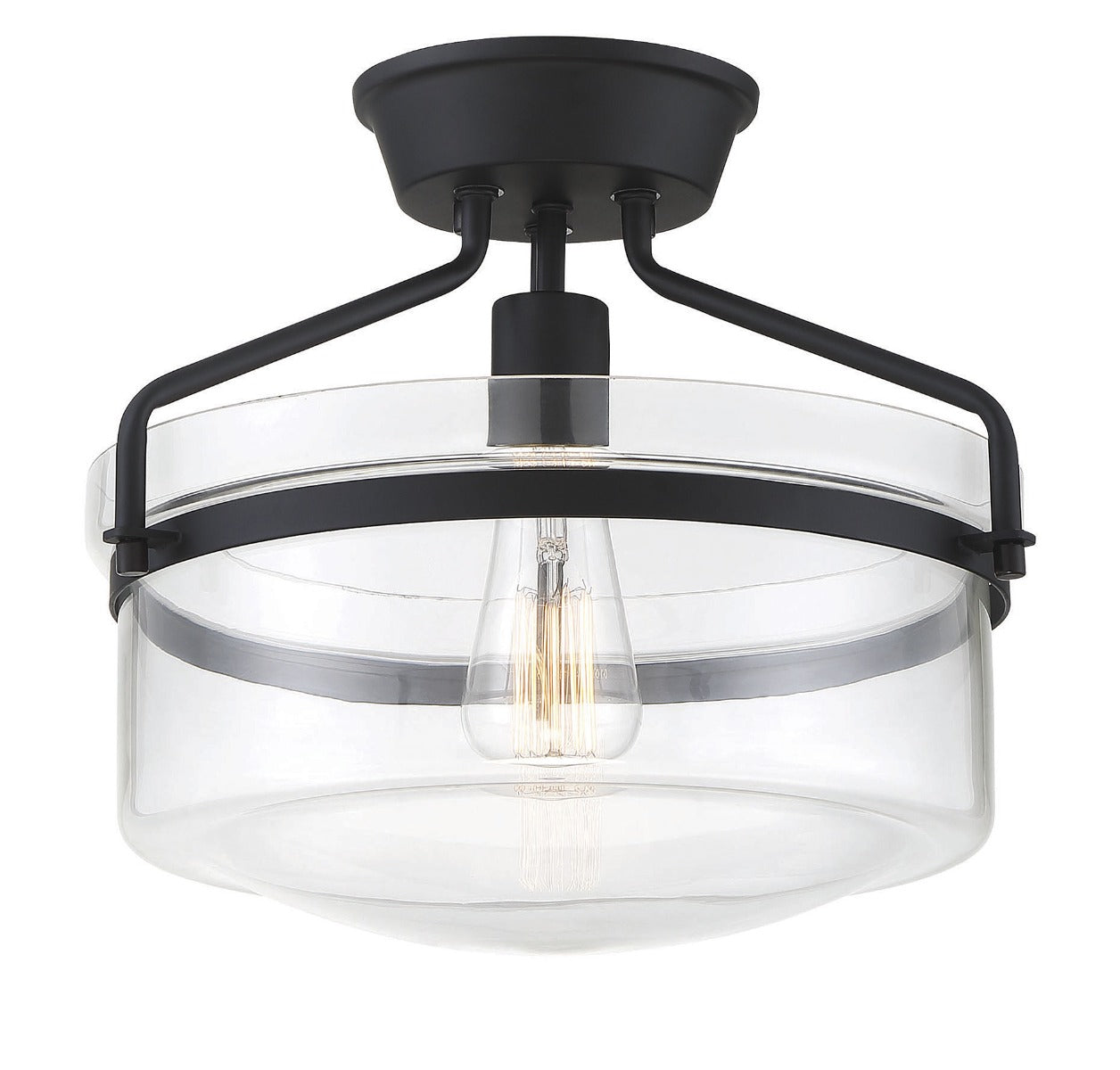 MERIDIAN, INDUSTRIAL SEMI-FLUSH, SEMI FLUSH MOUNT LIGHT