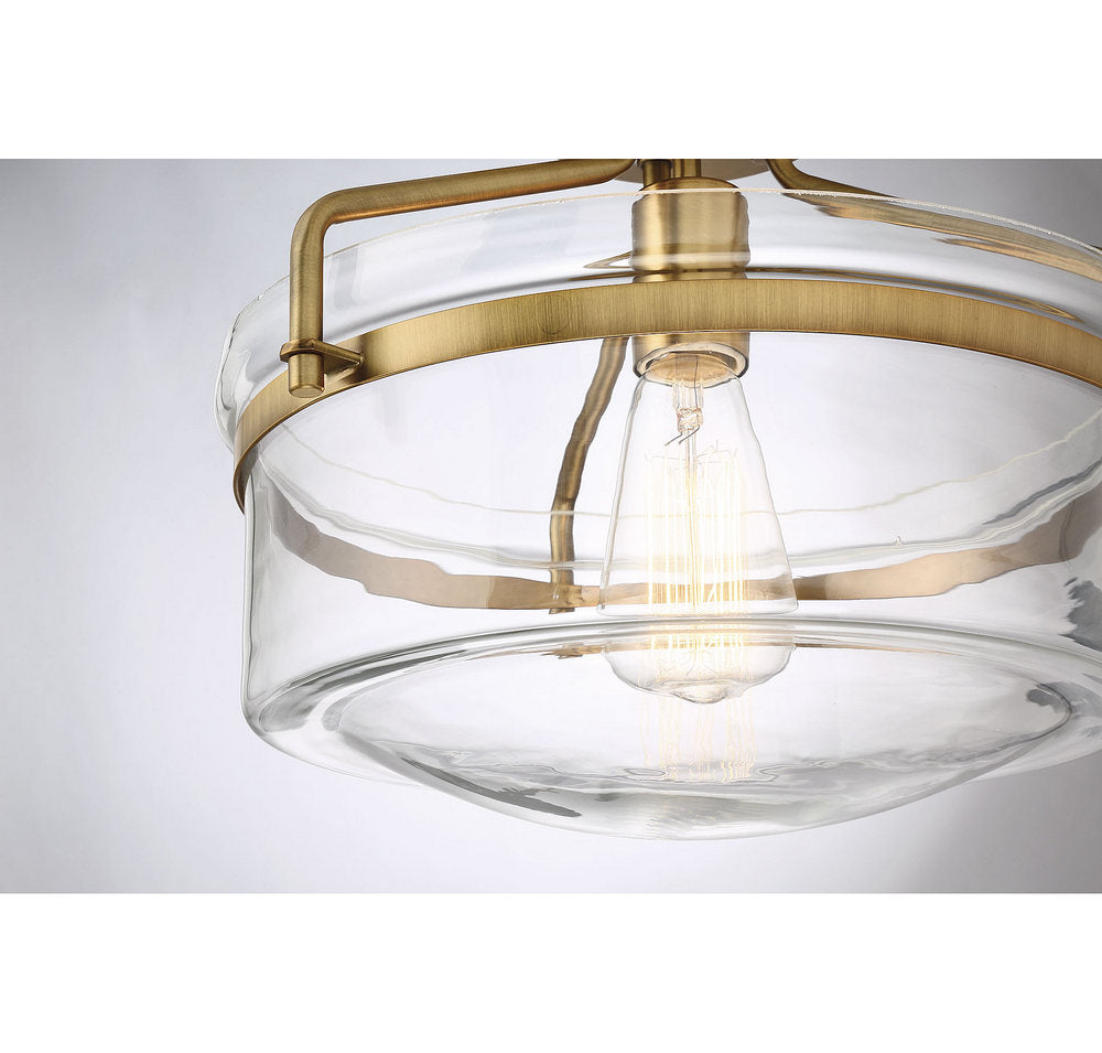 MERIDIAN, MODERN SEMI-FLUSH 3, SEMI FLUSH MOUNT LIGHT