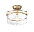 MERIDIAN, MODERN SEMI-FLUSH 3, SEMI FLUSH MOUNT LIGHT