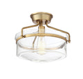 MERIDIAN, MODERN SEMI-FLUSH 3, SEMI FLUSH MOUNT LIGHT