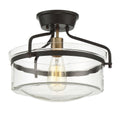 MERIDIAN, MODERN SEMI-FLUSH 3, SEMI FLUSH MOUNT LIGHT