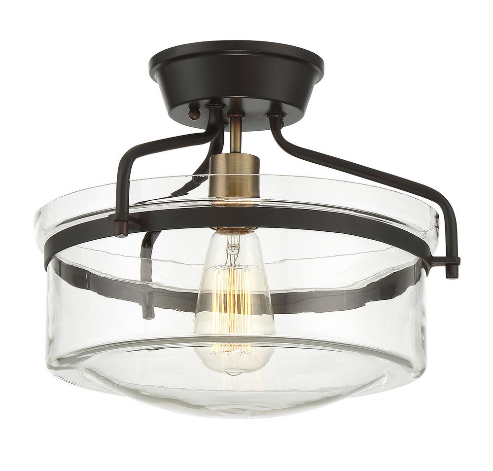MERIDIAN, MODERN SEMI-FLUSH 3, SEMI FLUSH MOUNT LIGHT