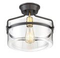 MERIDIAN, MODERN SEMI-FLUSH 3, SEMI FLUSH MOUNT LIGHT