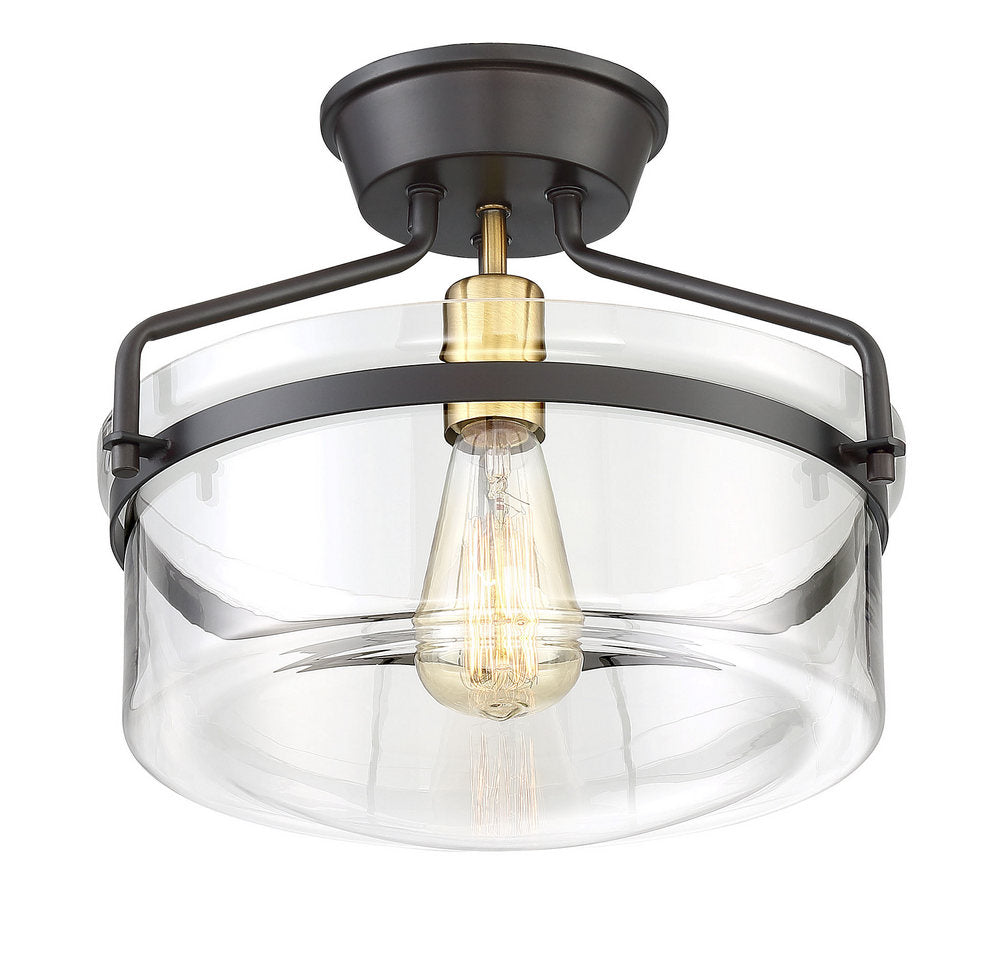MERIDIAN, MODERN SEMI-FLUSH 3, SEMI FLUSH MOUNT LIGHT