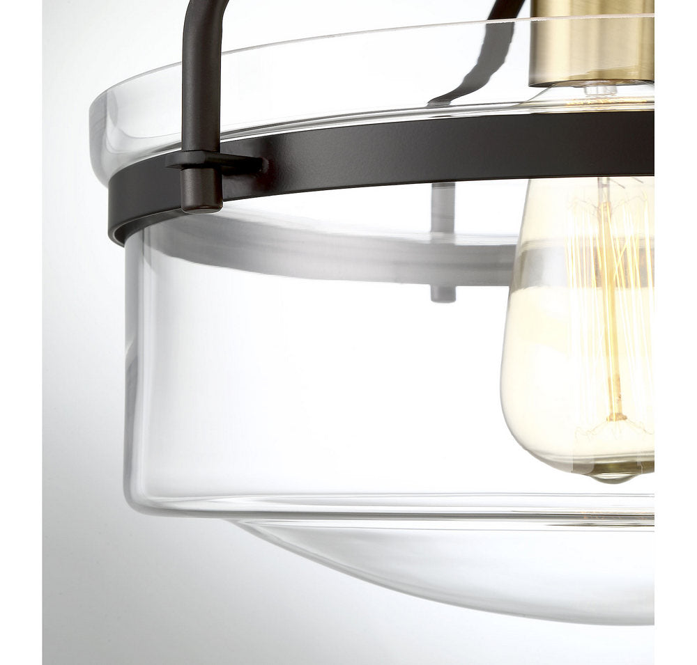 MERIDIAN, MODERN SEMI-FLUSH 3, SEMI FLUSH MOUNT LIGHT