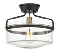 MERIDIAN, MODERN SEMI-FLUSH 3, SEMI FLUSH MOUNT LIGHT