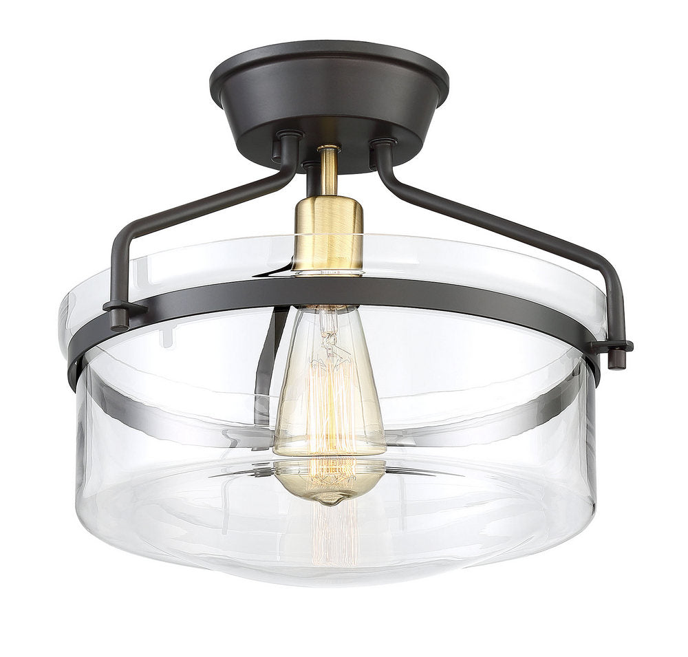 MERIDIAN, MODERN SEMI-FLUSH 3, SEMI FLUSH MOUNT LIGHT