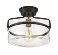 MERIDIAN, MODERN SEMI-FLUSH 3, SEMI FLUSH MOUNT LIGHT